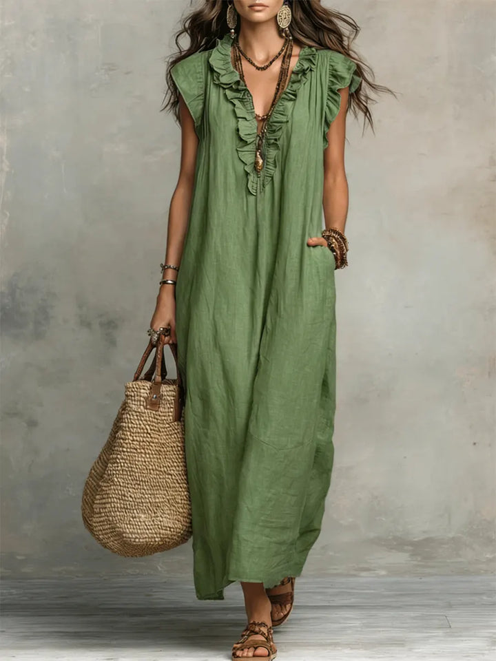 Amelie | Modisches Boho Kleid Damen Elegant