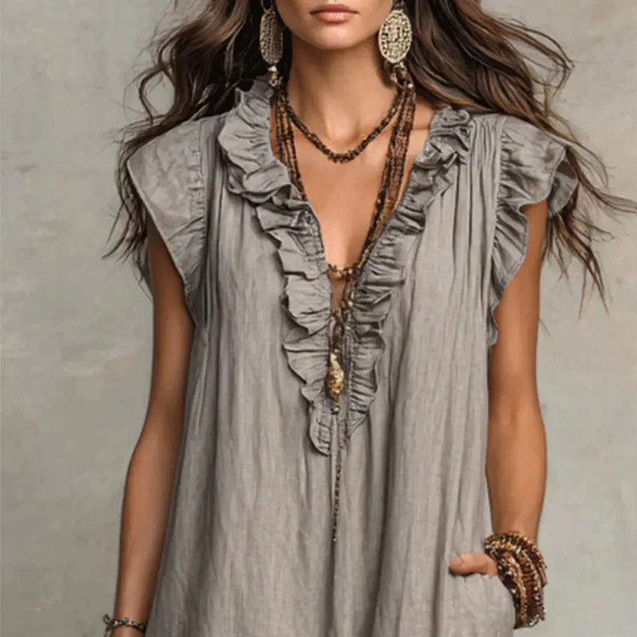 Amelie | Modisches Boho Kleid Damen Elegant