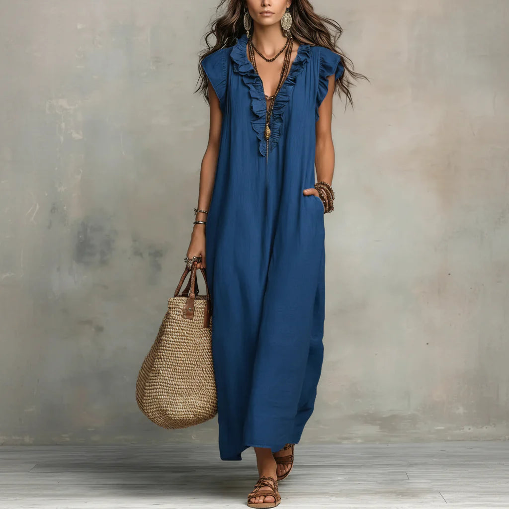 Amelie | Modisches Boho Kleid Damen Elegant