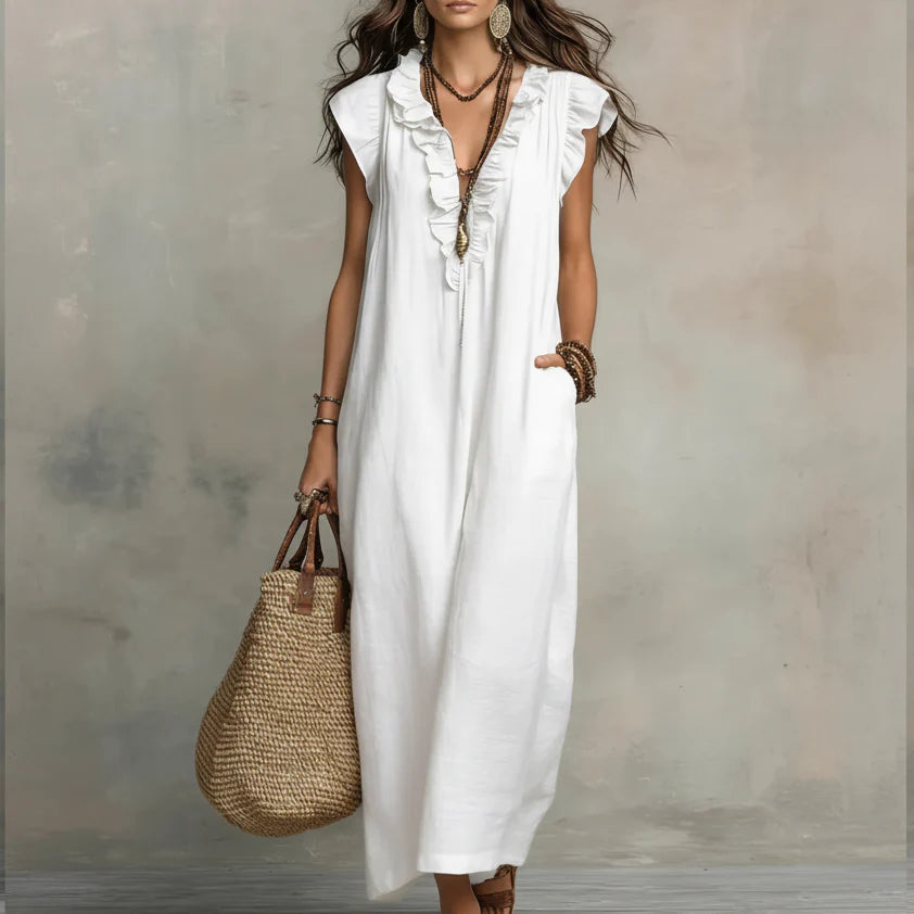 Amelie | Modisches Boho Kleid Damen Elegant