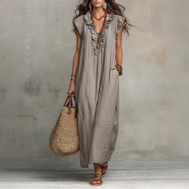 Amelie | Modisches Boho Kleid Damen Elegant
