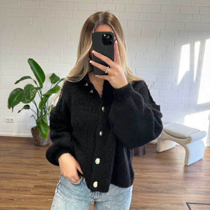 Chiara | Übergroße Damenstrickjacke mit Taschen