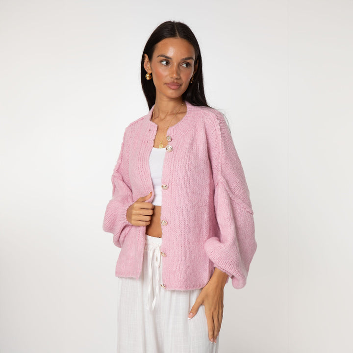 Chiara | Übergroße Damenstrickjacke mit Taschen
