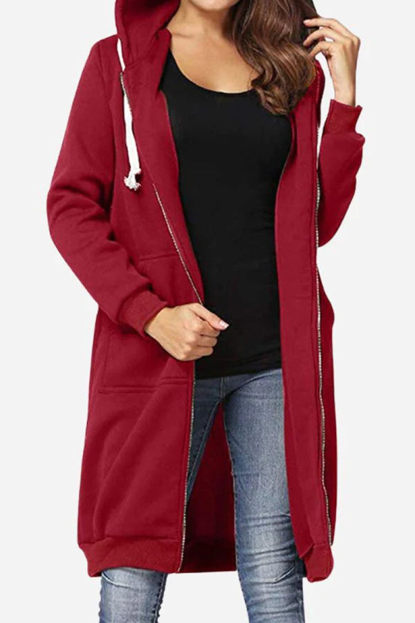 Sweatshirt | Übergroß mit langer Kapuze und Zipper