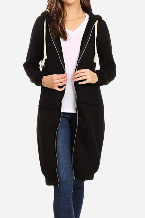 Sweatshirt | Übergroß mit langer Kapuze und Zipper