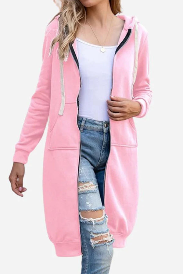 Sweatshirt | Übergroß mit langer Kapuze und Zipper
