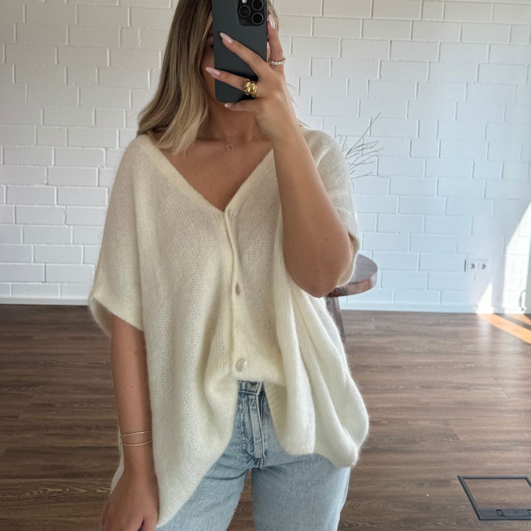Marenza | Modische Damenstrickjacke mit Knöpfen