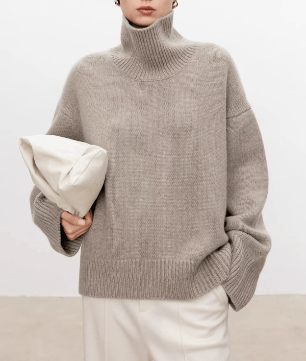 Lea | Stilvoller Pullover Damen mit Rollkragen
