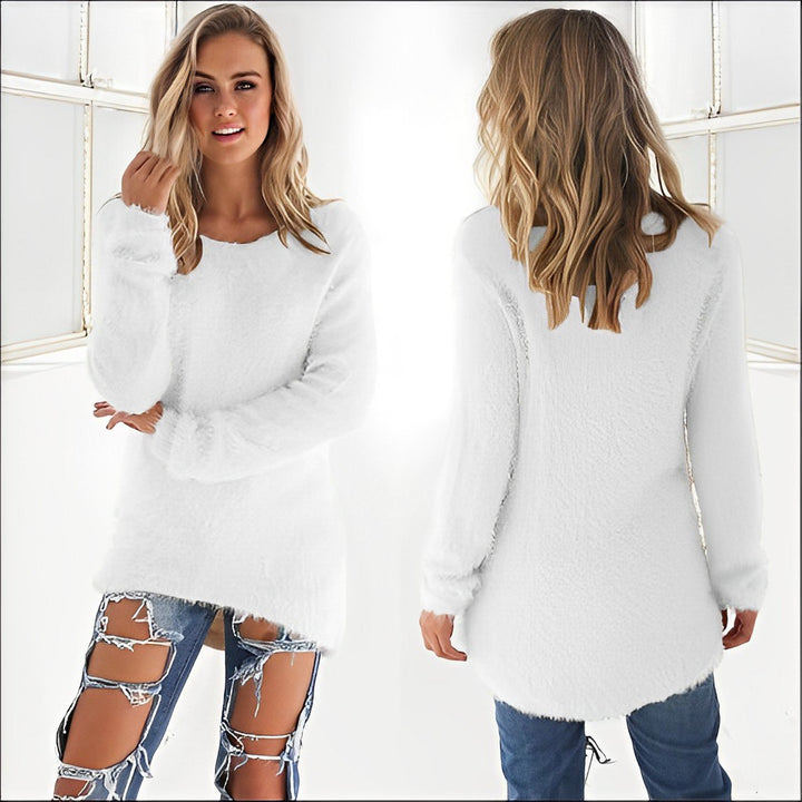 Amelia | Lässiger Langarm-Pullover mit Rundhalsausschnitt