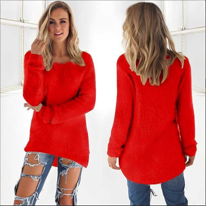 Amelia | Lässiger Langarm-Pullover mit Rundhalsausschnitt