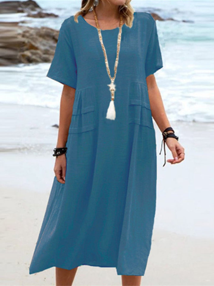 ELLA | Lockeres Rundhals-Kleid mit Stil