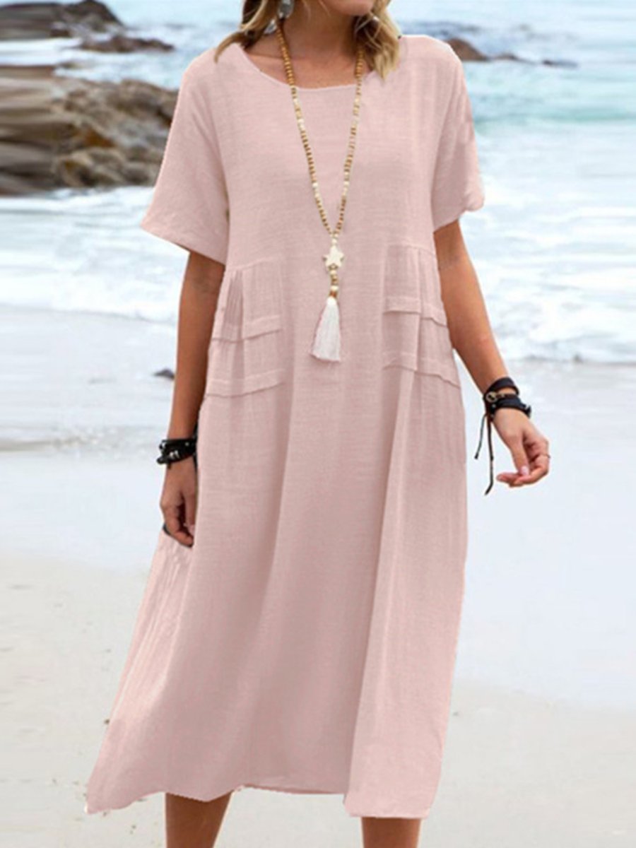 ELLA | Lockeres Rundhals-Kleid mit Stil