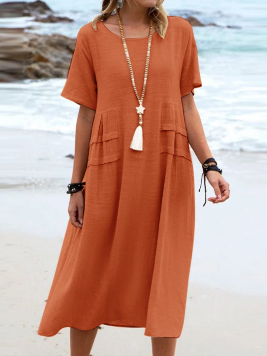 ELLA | Lockeres Rundhals-Kleid mit Stil