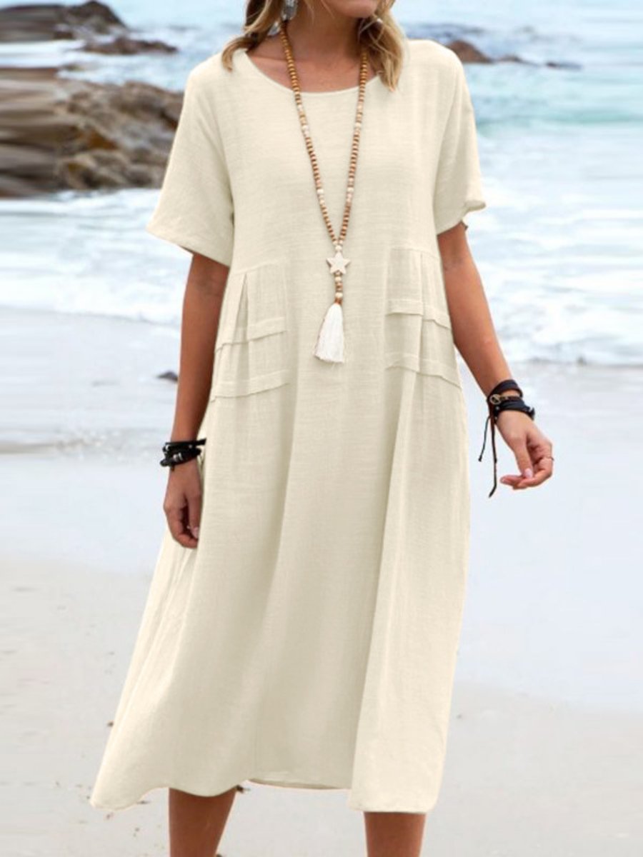 ELLA | Lockeres Rundhals-Kleid mit Stil