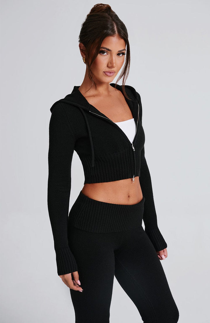 Portia | Strickjacke mit Kapuze für Herbst und Winter