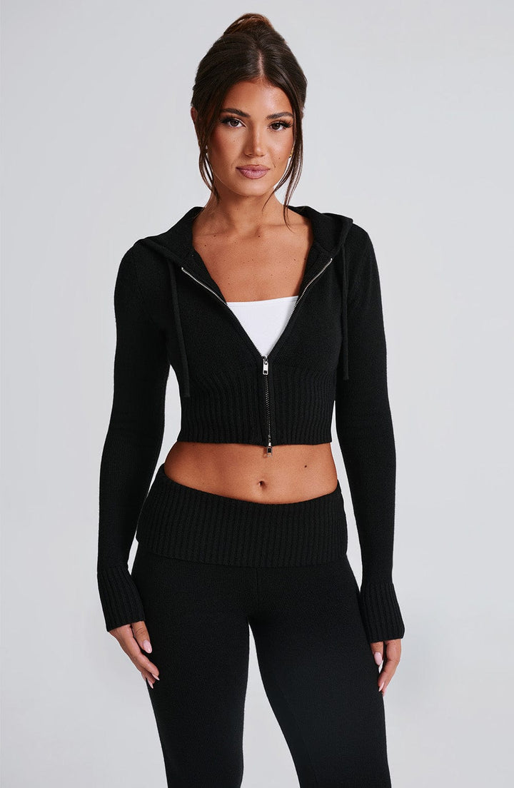 Portia | Strickjacke mit Kapuze für Herbst und Winter