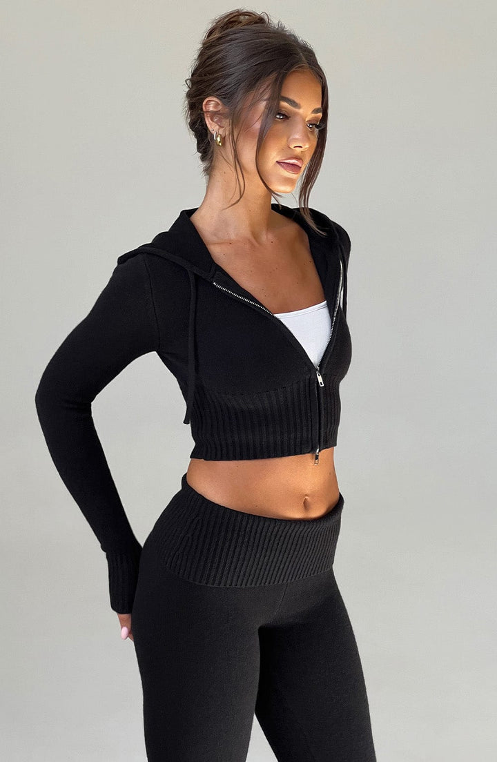 Portia | Strickjacke mit Kapuze für Herbst und Winter