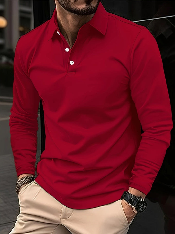 Markus | Langärmliges Poloshirt mit Stilfaktor