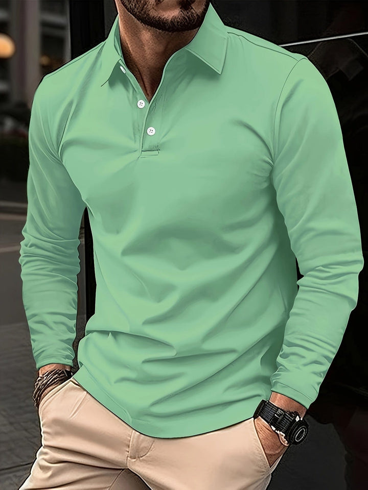 Markus | Langärmliges Poloshirt mit Stilfaktor