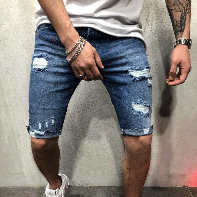 Leon | Trendige Denim Shorts für Herren Urlaub