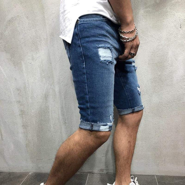 Leon | Trendige Denim Shorts für Herren Urlaub