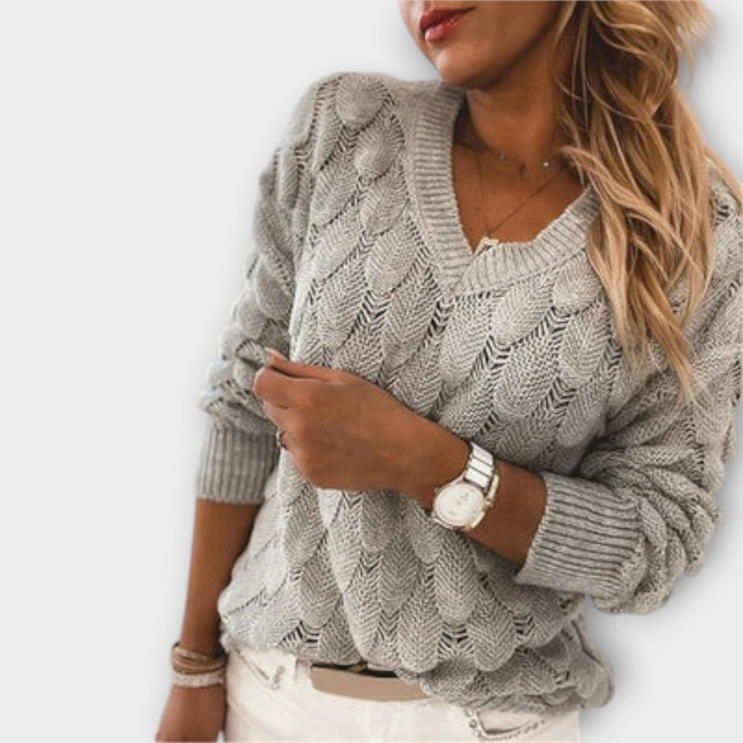 Tilda | Damenpullover lässig mit V-Ausschnitt