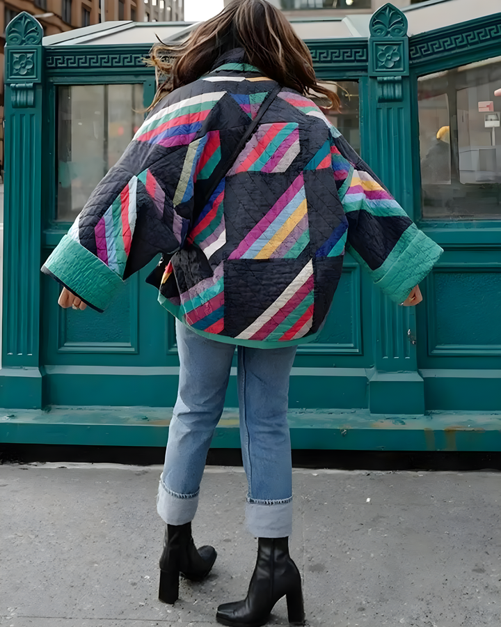 Tina | Vintage Oversize Jacke für Damen lässig