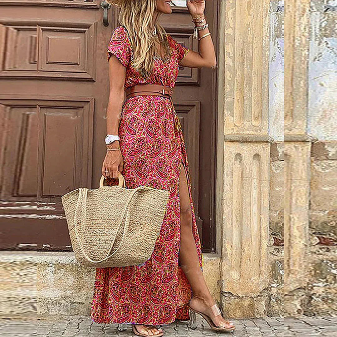 Elina | Boho Maxikleid mit elegantem Look