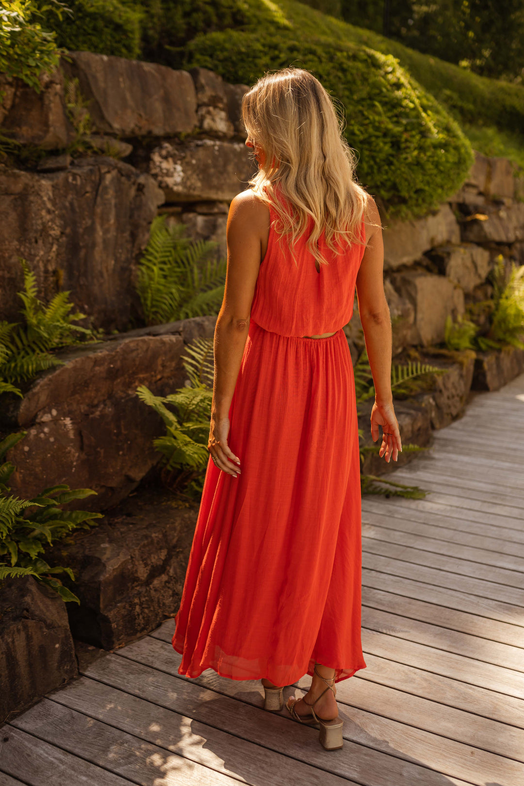 LISA | Das Sommerkleid in kräftigem Orange