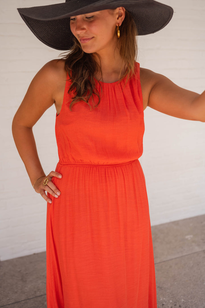 LISA | Das Sommerkleid in kräftigem Orange