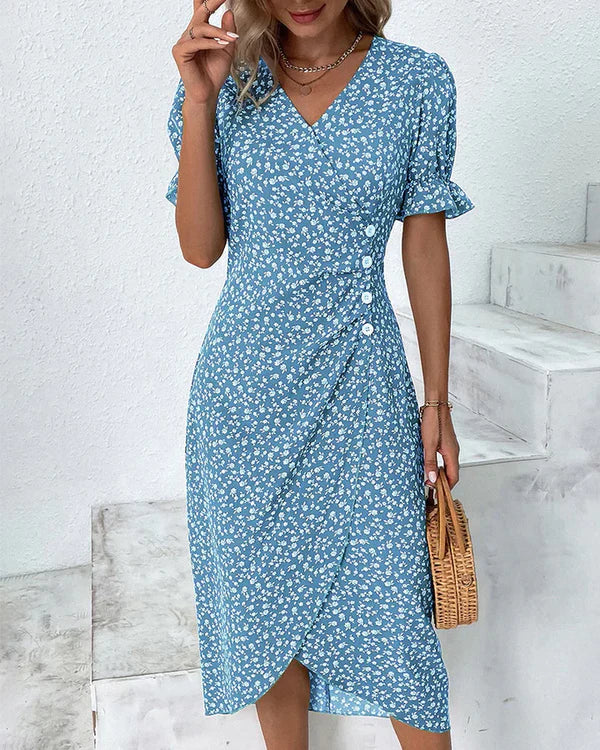 Emma | Stilvolles Kleid mit Knöpfen für warme Tage