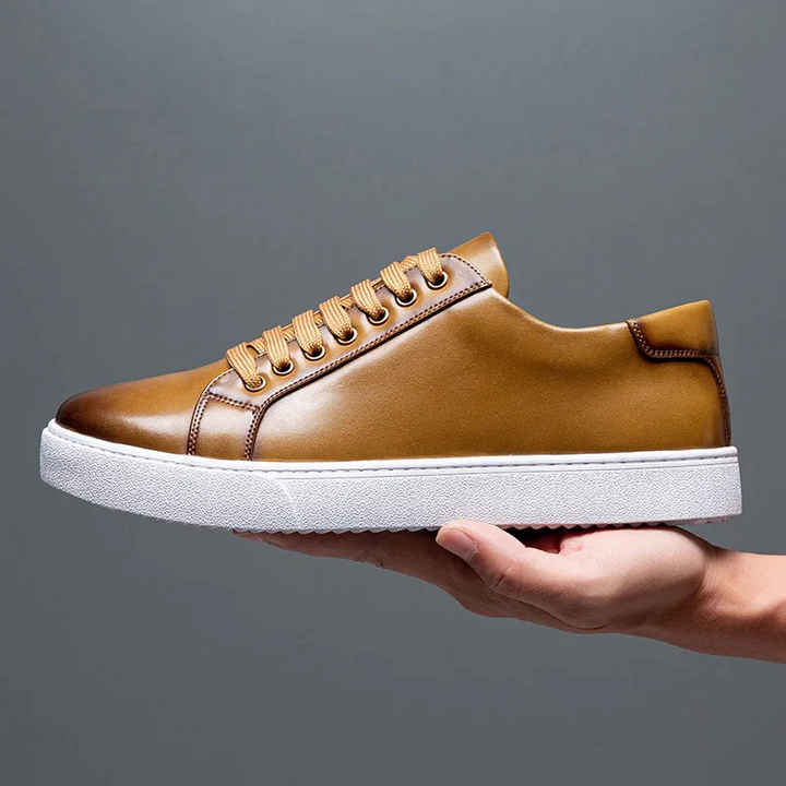 Simon | Hochwertige Herren Leder Sneakers Look