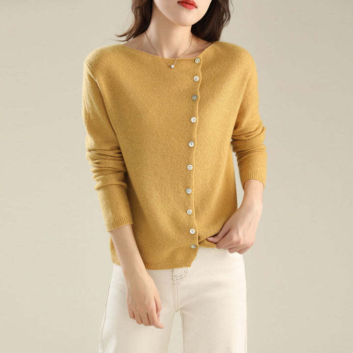 Luana | Elegante Strickjacke mit Knopfverschluss