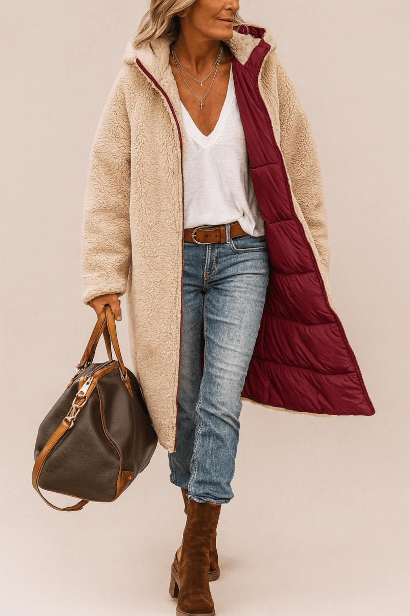 Sophie | Damen Mantel weich luxuriös & wendbar