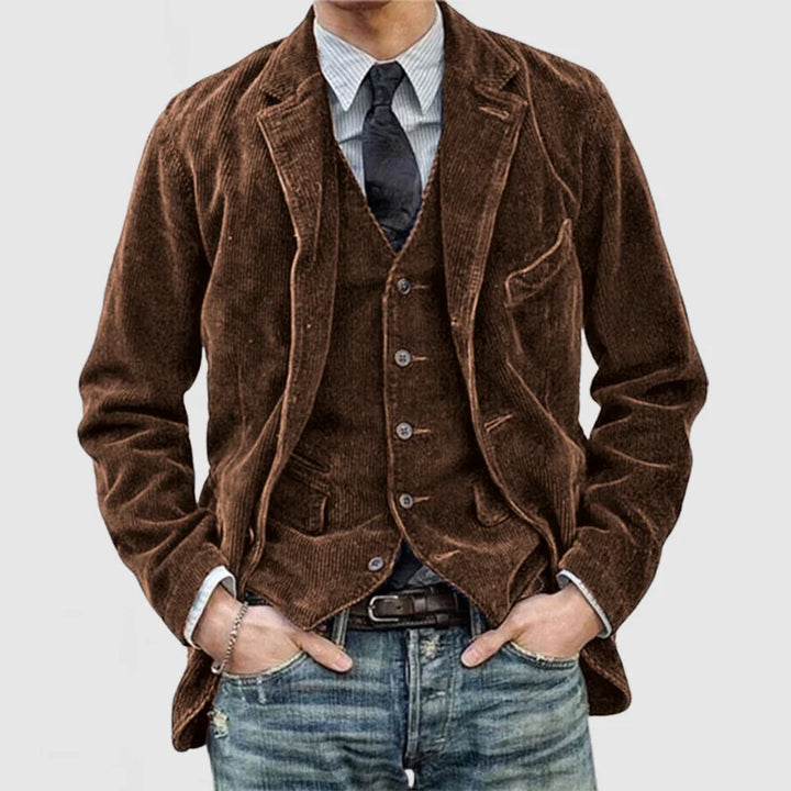 Herrenjacke aus Kord im angesagten Vintage-Stil