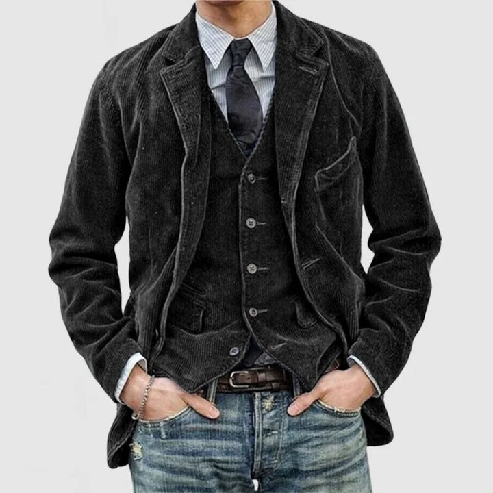 Herrenjacke aus Kord im angesagten Vintage-Stil