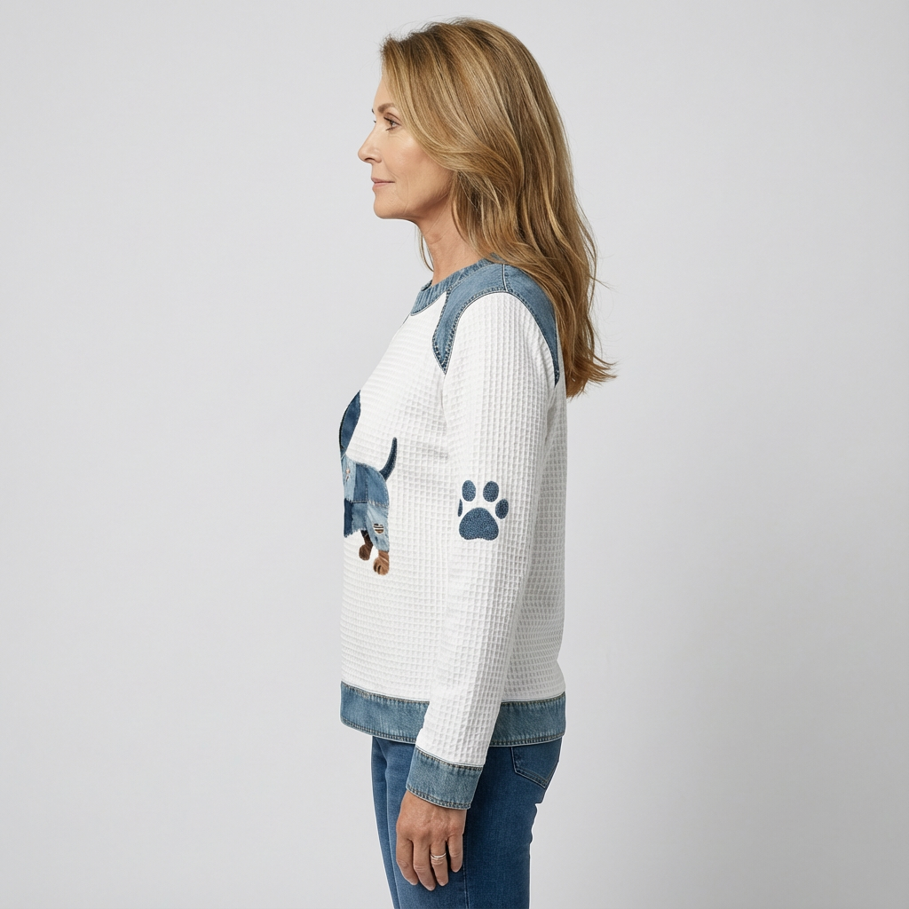Clara | Niedlicher Dackel mit Patchwork-Details