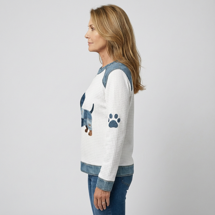 Clara | Niedlicher Dackel mit Patchwork-Details