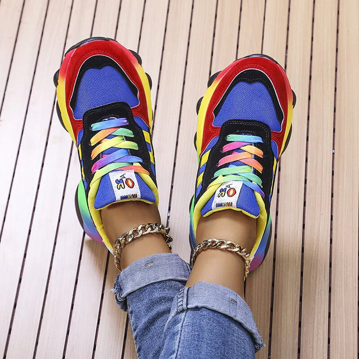Azura | SwiftStep Bequeme Regenbogen Turnschuhe