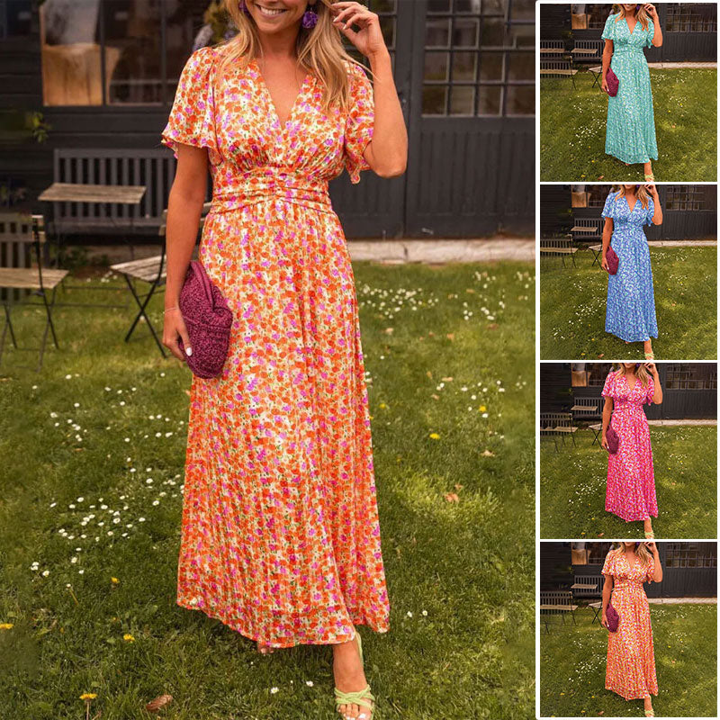 Elsie | Luftiges Maxikleid mit Blumenmuster