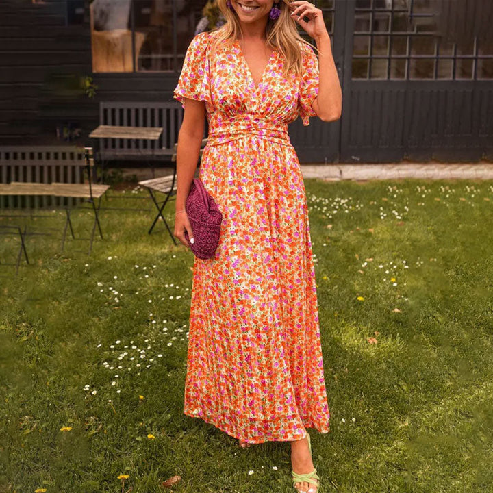Elsie | Luftiges Maxikleid mit Blumenmuster