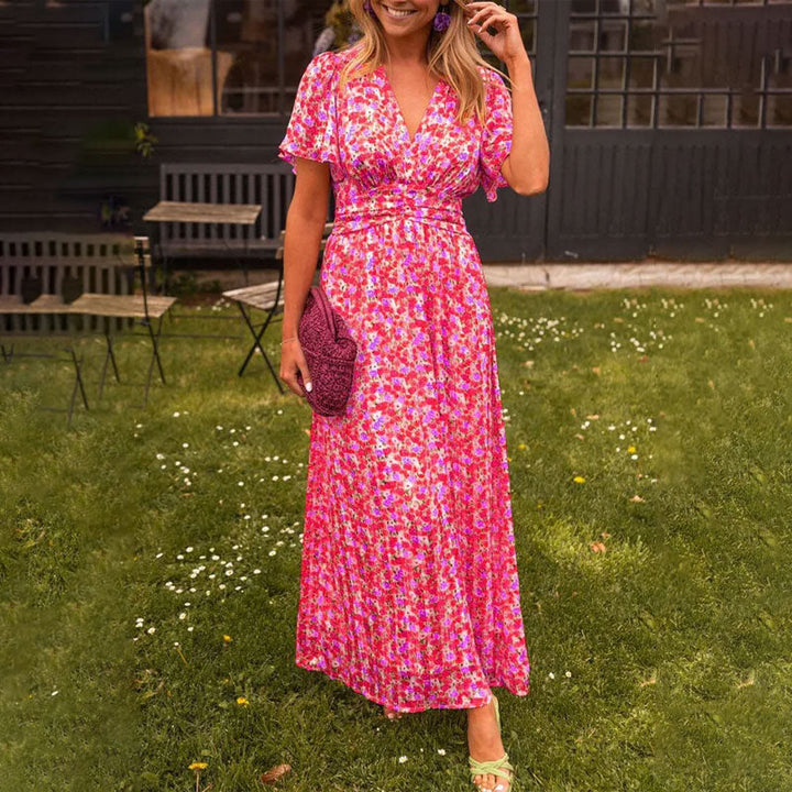 Elsie | Luftiges Maxikleid mit Blumenmuster
