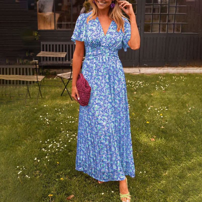 Elsie | Luftiges Maxikleid mit Blumenmuster
