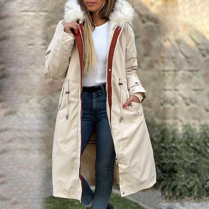 Isabelle | Damenjacke für Winter mit Kapuze und Pelz