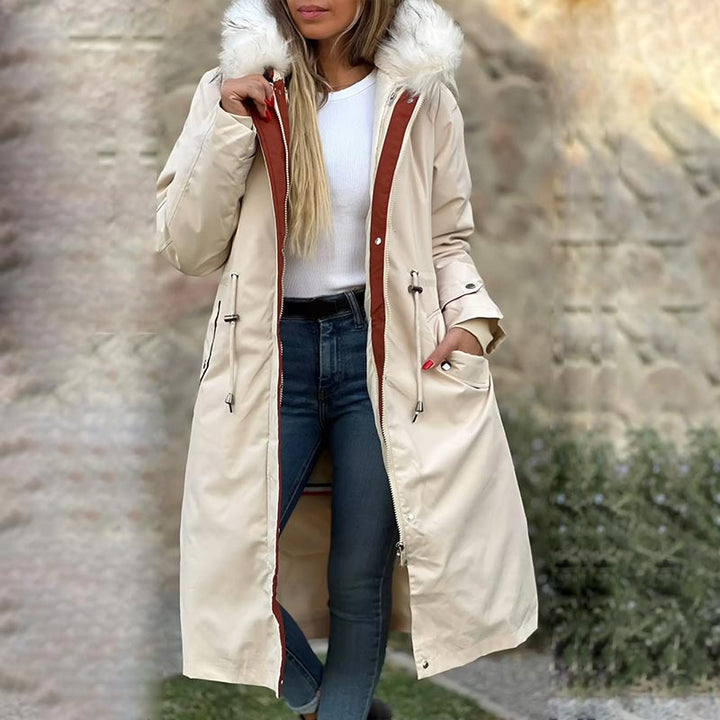 Isabelle | Damenjacke für Winter mit Kapuze und Pelz