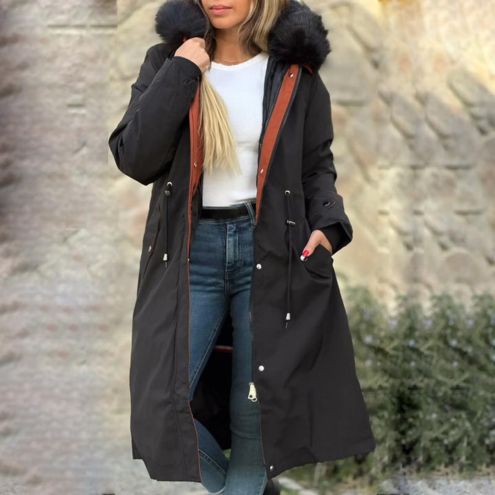 Isabelle | Damenjacke für Winter mit Kapuze und Pelz