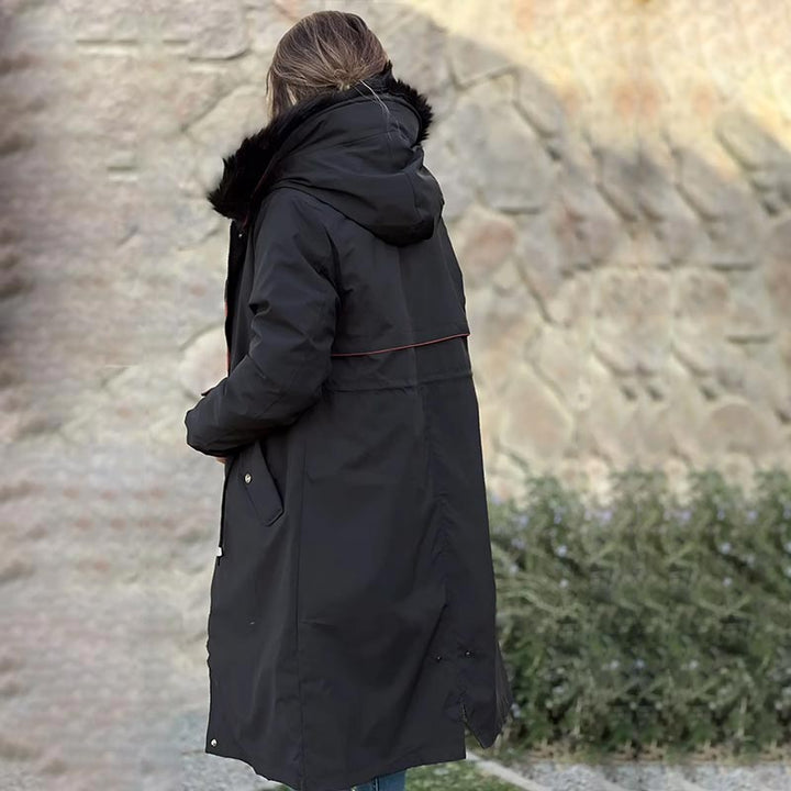 Isabelle | Damenjacke für Winter mit Kapuze und Pelz