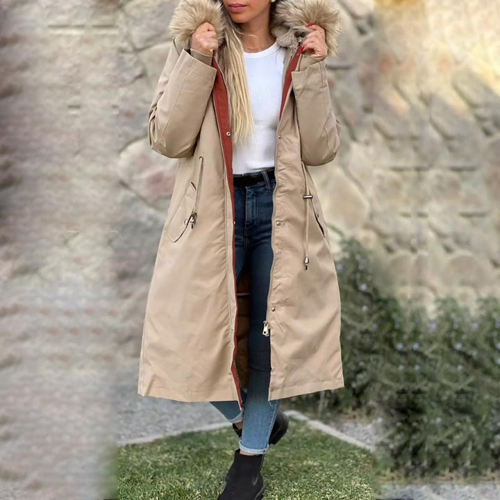 Isabelle | Damenjacke für Winter mit Kapuze und Pelz