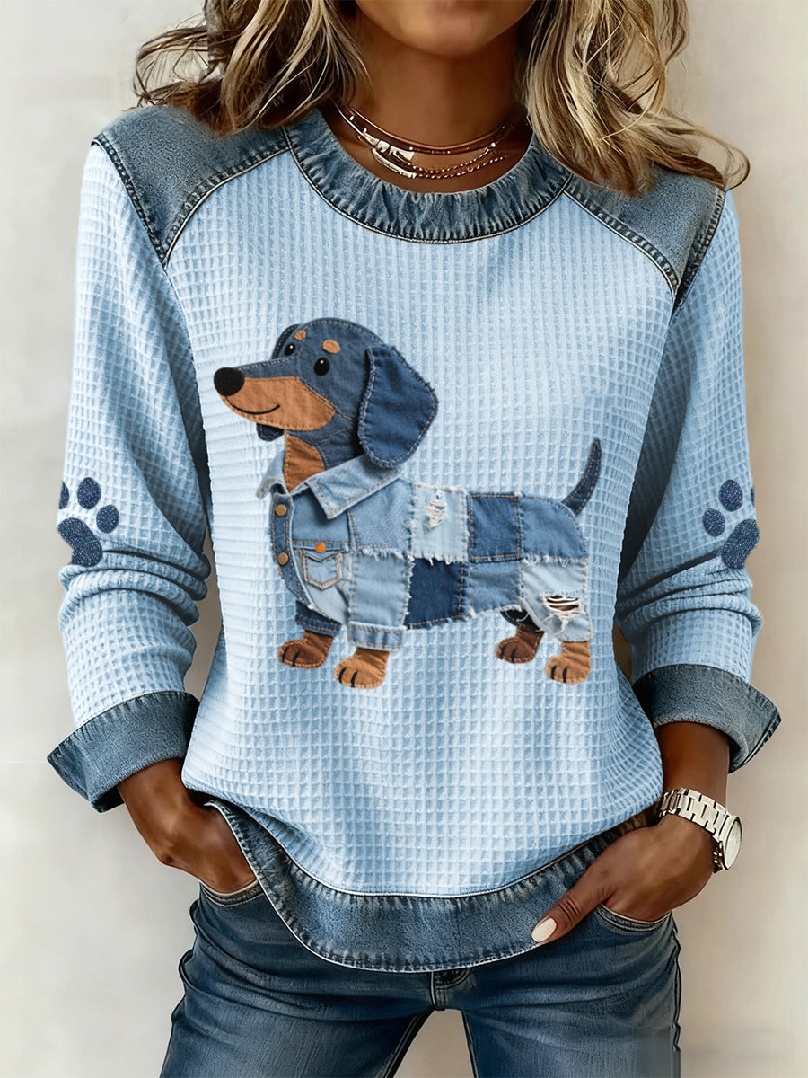 Clara | Niedlicher Dackel mit Patchwork-Details