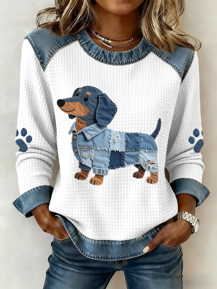 Clara | Niedlicher Dackel mit Patchwork-Details